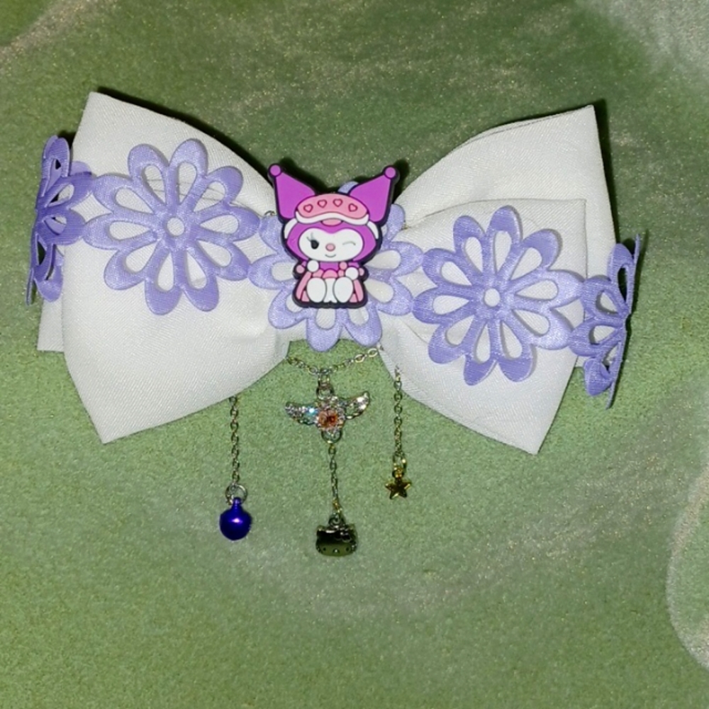 Handcrafted Kuromi Barrette/Bow